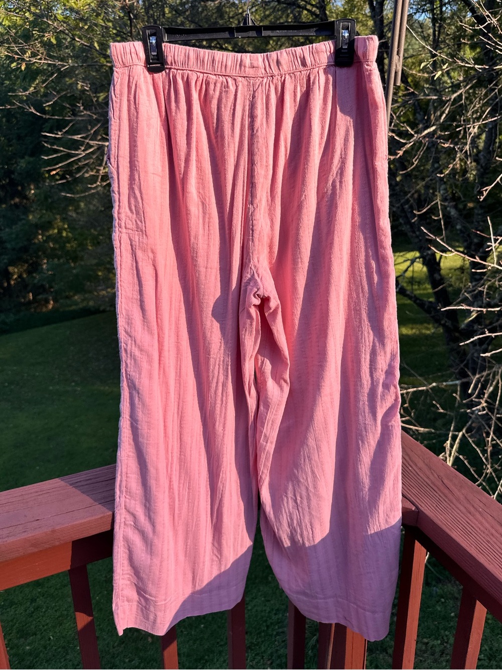 American Eagle Outfitters Wide-Leg Drawstring Pants - Dusty Pink - Picture 2 of 5